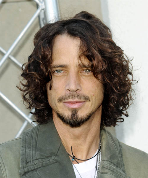Chris Cornell Medium Curly     Hairstyle