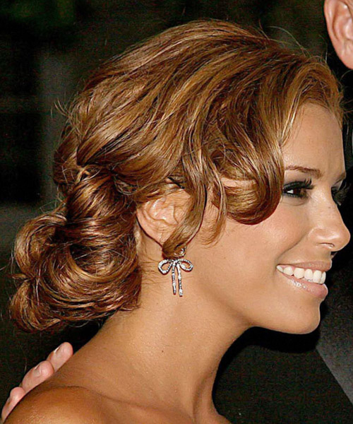 Eva Longoria Curly Blonde Updo - Olive Skin Tone