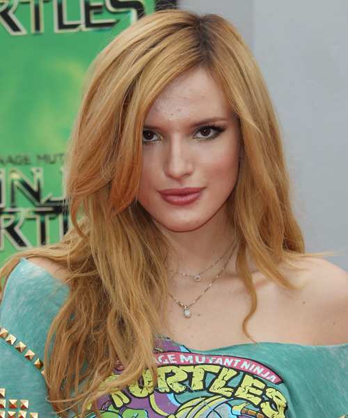 Click here to try on this Bella Thorne Long Straight Blonde Hairstyle. Bella Thorne Long Straight Strawberry Blonde Hairstyle