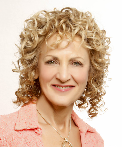 Classic Mid-Length Voluminous And Curled Hairstyle