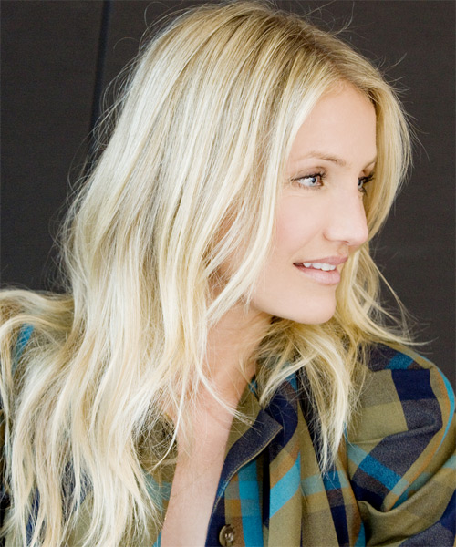 Cameron Diaz Long Wavy Blonde hairstyle - Pale Cool Skin Tone