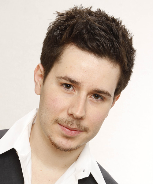 Short Straight   Dark Brunette   Hairstyle for Men