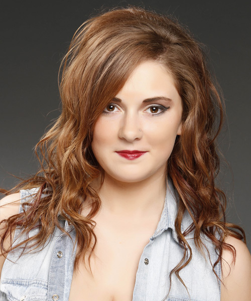 Long Low Fuss Chestnut Brunette Waves