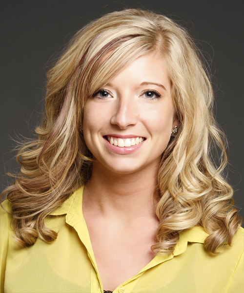 Long Blonde Waves With Light Blonde Highlights