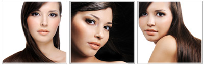 Brunette with long hair