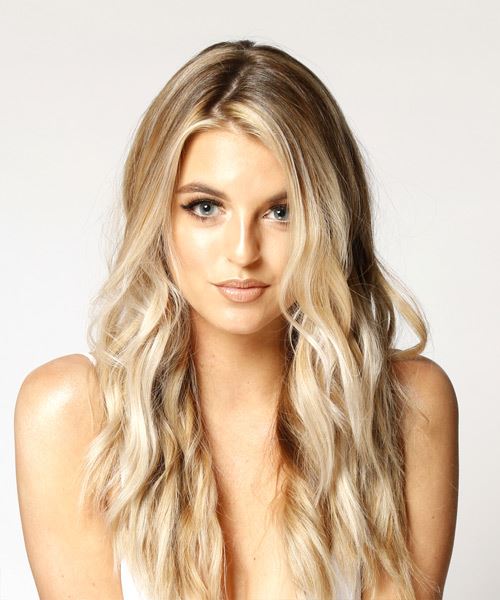 Long Wavy Beige Blonde Hairstyle - Hair Color suitable for Cool Skin Tones