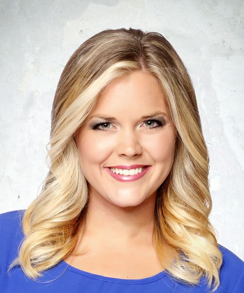 Sophisticated Light Blonde Mid-Length Hairstyle With Corkscrew Curls