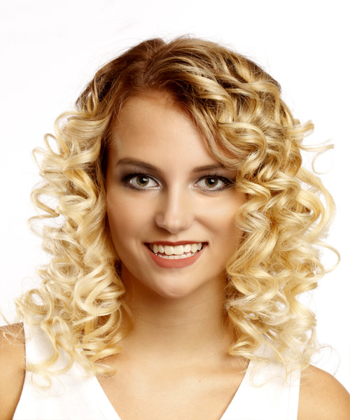 Shoulder-Length Bob Haircut With Large Corkscrew Curls