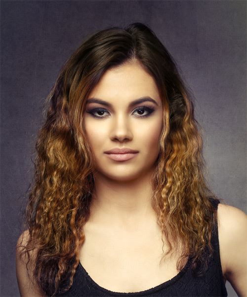 Ombre Mid-Length Hairstyle With Natural Hair Texture