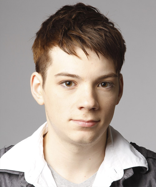 Short Straight    Brunette   Hairstyle for Men