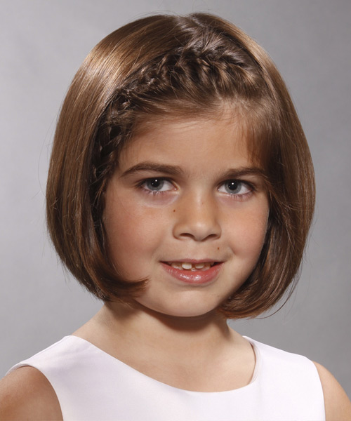Mid-Length Brunette Braided Bob