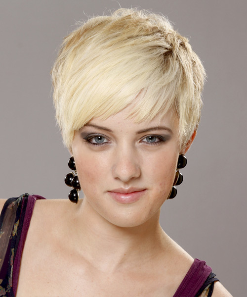Simple And Smooth Light Blonde Pixie Haircut