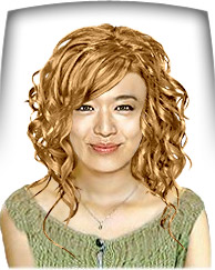Light golden copper hair color