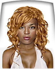 Light golden copper hair color