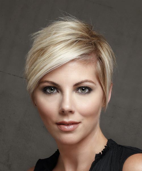 Blonde Layered Pixie Haircut