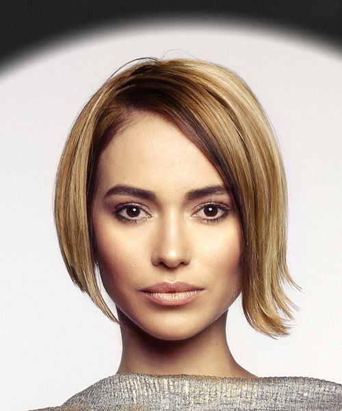 Short Bob Haircut With Subtly Flicked Out Ends