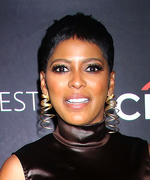 Tamron Hall Short Face-Framing Hairstyle