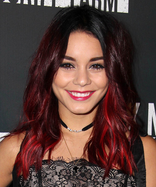 Click here to try on this Vanessa Hudgens Long Straight Red Hairstyle. Vanessa Hudgens Long Straight Blood Red Hairstyle